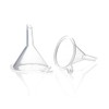 WELANGBN Small Funnel, 2inch Clear Plastic Mini Funnels for Science