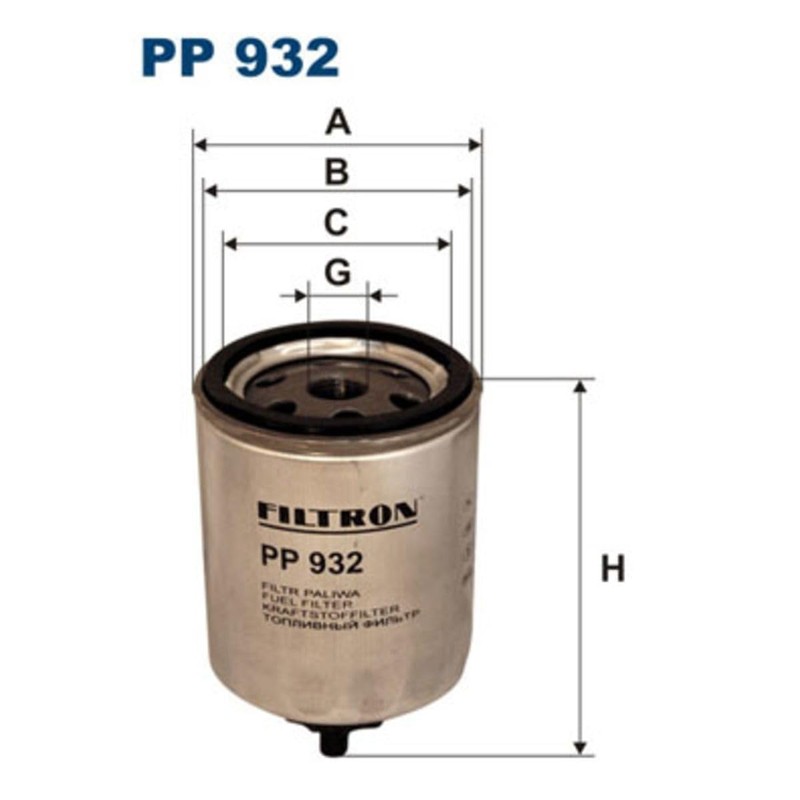 Filtron PP932 fuel filter