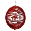 SWEN Products Arkansas Razorbacks Circle Swirly Metal Wind Spinner