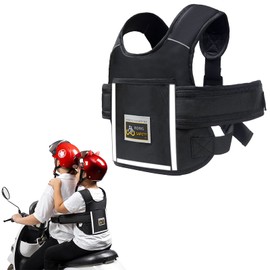 Children's Motorcycle Safety Belts, Children's Bicycle Rear Seat Belts Fall Protection, Motorcycle Children's Belt Baby Adjustable Reflective with Bag from 3-12 Years for Bicycles Motorbikes, etc