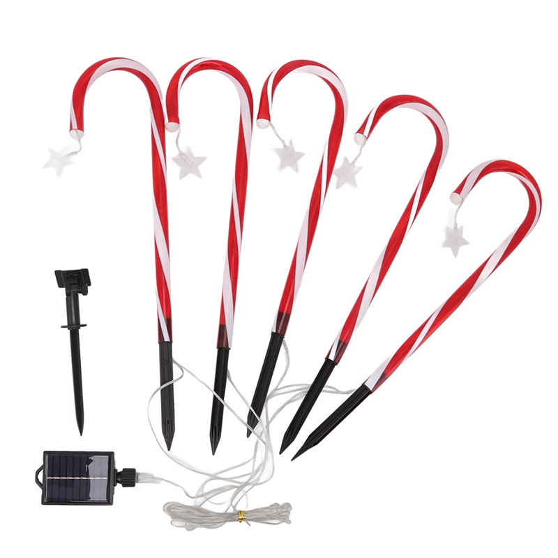 Christmas Candy Cane Lights 1 for 5 IP65 Waterproof 8