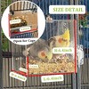 Ginobili No Mess Bird Feeder for Cage, Automatic Bird Feeder