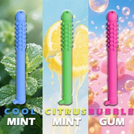 Chewable Breath Sticks containing Essential Oils,chewable Breather Quit Smoking，Stop Smoking Aids Work, Can Taken Anywhere Focus Clear Respiratory (3pcs)