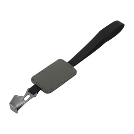 Partuto 1 Pcs Universal Car Seat Headrest Hook for Most Car, SUV, Truck Car Seat Back Organizer Hooks Sturdy Faux Leather Metal Gray 11.02"x1.85"