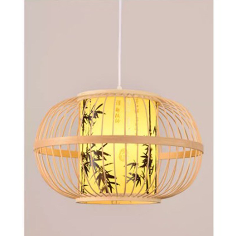 Traditional Woven Pendant Light 111V~240V Hand Woven Bamboo Pendant Light