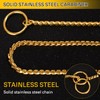 Gold Dog Chain Stainless Steel Choke Collar Slip Dog P