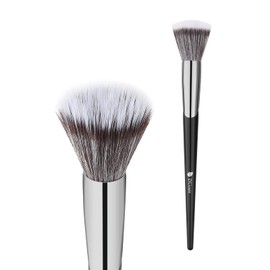 DUcare Cheek Brush, Stiplling Brush, 188 Brushes, Powder Foundation Brush, Powdery Brush, Thin and Even, Soft Duo Fiber Face Brush