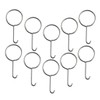 LIFKOME 10pcs Stainless Steel Drain Key Lifting Hooks Ergonomic Shower