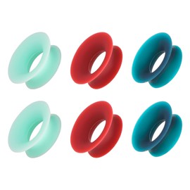 6pcs Earplugs Mute Style Pack, Quiet Ear Plugs Accessories for Extra 5 dB Noise Reduction Earplugs Quiet for Journey Home Office Library(Green red Blue)