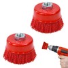 UHETLET Pack of 2 Cup Brush Angle Grinder Nylon Brush