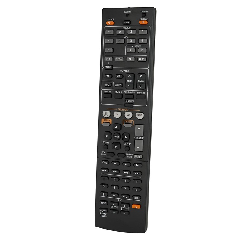 Replacement Remote Control Compatible for Yamaha RX-V367 RX-V371 RX-A720 RX-V673