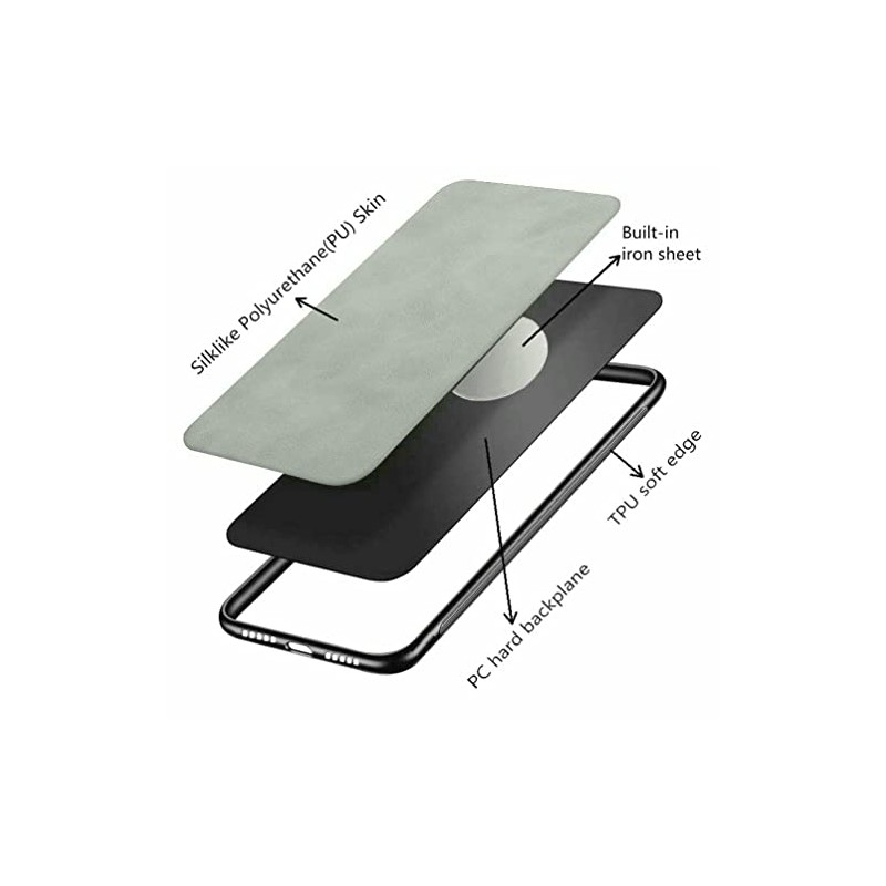 Kepuch Silklike Case for Honor Magic 4 Pro, Built-in Metal
