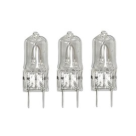 3 Pack Light Bulb for GE Microwave Oven-120V 50W Halogen Light Bulb Fits for GE Over The Stove Range Microwave Hood Night Light/Stove Light Bulb,Replaces WB08X10051 WB08X10057