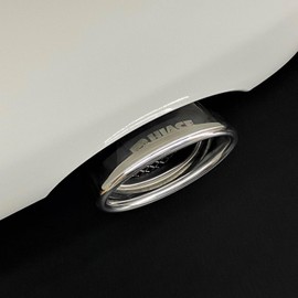 [ZERO HOUSE] Exclusive Design! Hiace Muffler Cutter 200 Series HiAce/Regius Ace 1/2/3/4/5/6/7/8 Toyota [Aero Bumper Rear Rear Muffler Aftermarket All Stainless Steel (Silver Plated)