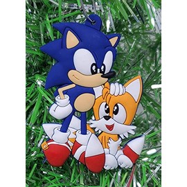 Sonic and Miles Tails Ornament (Unique Shatterproof Design)