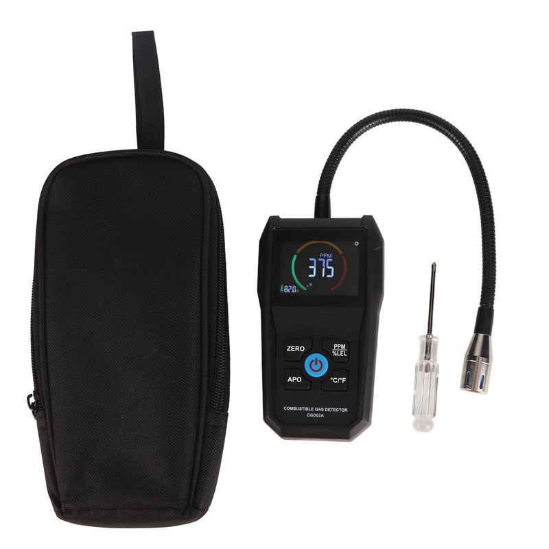 Combustible Gas Detector 50‑50000PPM LCD Display Screen Portable Gas Leak