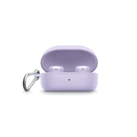 Bose QuietComfort Earbuds Silicone Case Cover, Protective Silicone Exterior, with Aluminum Carabiner for Convenient Carrying, Chilled Lilac