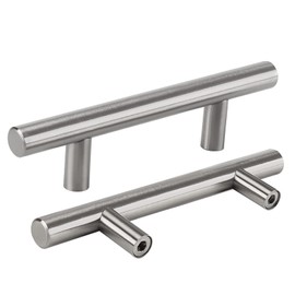 LONTAN Pack of 2 Handles for Kitchen Cabinets 96 mm Hole Spacing Kitchen Handles Stainless Steel Drawer Handles Cabinet Handles Stainless Steel Furniture Handles Stainless Steel Door Handles Kitchen