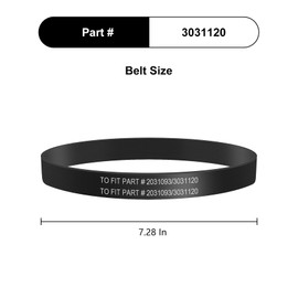 CPAI 3832 Belt Compatible with Bissell 3832 3836 3837 3839 3534 3536 3674 3675 3676 36762 CleanView Swivel Vacuum (2 Belts)