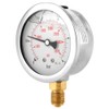 Liquid-filled hydraulic pressure gauge 0-3750PSI 0-250 bar pressure gauge, 2.5
