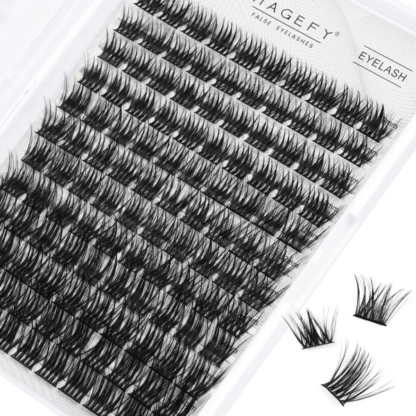 Cluster Lashes MAGEFY 120pcs 30D 0.07C Lash Clusters 10-14mm Individual