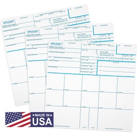 National Gun Trusts - Made in USA - FD-258 Fingerprint Cards 2025, 3 pack - 11-1-20 Version
