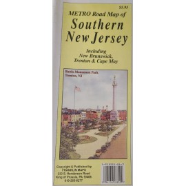 Southern New Jersey Road Map by Franklin Maps