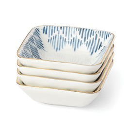Lenox Blue Bay 4-Piece Stacking Dip Bowl Set, 0.95 LB