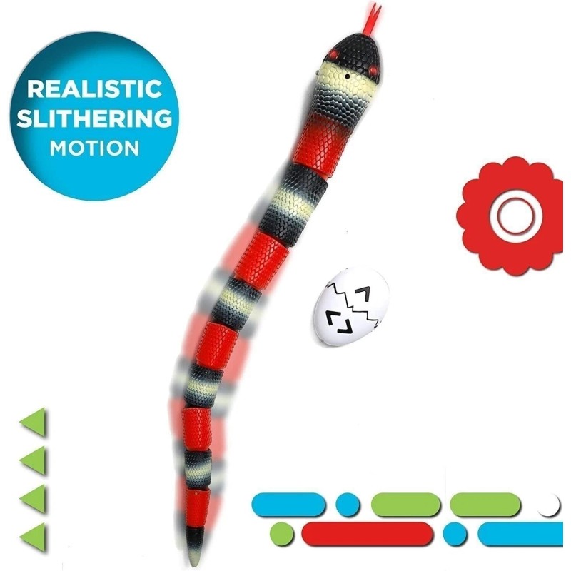 Discovery Kids Remote Controlled King Snake, Realistic slithering RC Reptile...