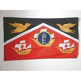 AZ FLAG - Flagge Königliche Standarte Von Trinidad Und Tobago 1967-1978 - 150x90 cm - Trinidad Fahne 90 x 150 Cm Scheide Für Mast - Flaggen