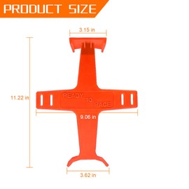 XINLIYA Motorcycle Fork Guard, Motorbike Suspension Support Brace Protection Transportation Tool, Dirt Bike Tie Down Seal Saver Accessories, Universal for Scooter Motocross Cycle (Orange)