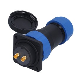 Waterproof Connector Square 4 Holes IP68 Aviation Power Socket 380V 45A for Cable Wire SP282 Pin