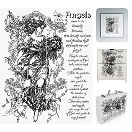 WANDIC 4 Sheets Black Letter Theme Rub On Transfer Stickers Sketching Style Character Decals for DIY Scrapbooking Photo Albums Furniture,24 * 30cm