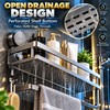 Suction Cup Bathroom Shelf for Shower Storage – 40cm Gray