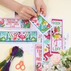 ORIGACH 6 Pcs Cross Stitch Bookmark Kit for Beginner Flamingo