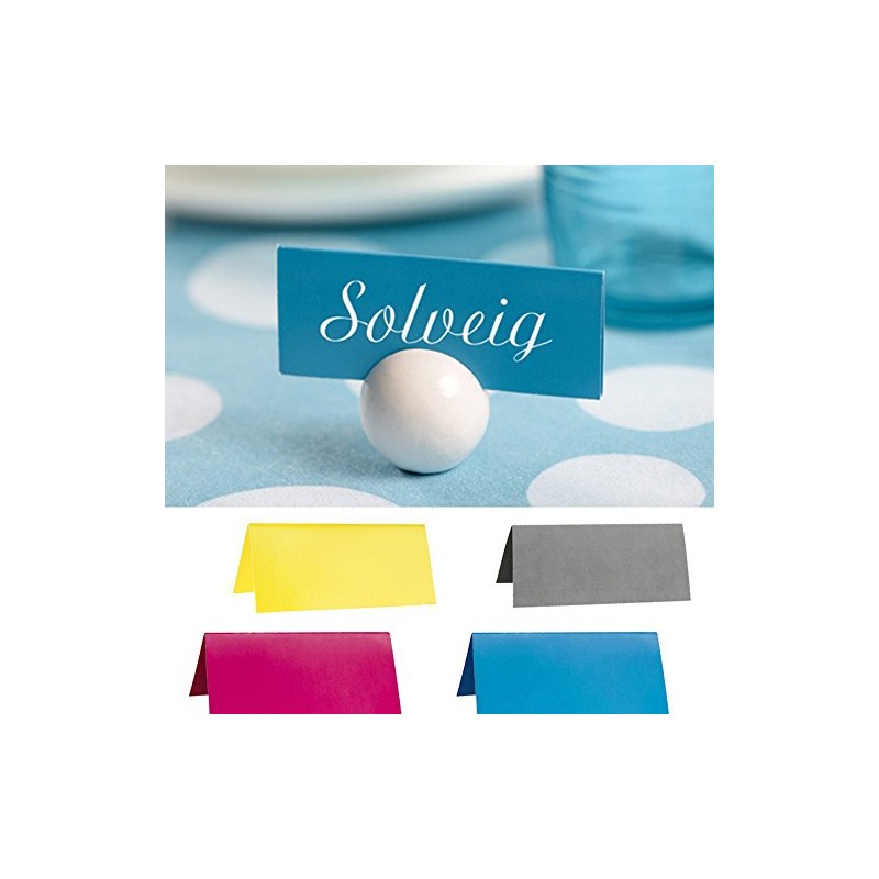 generique 10 segnaposto rettangolari argentati