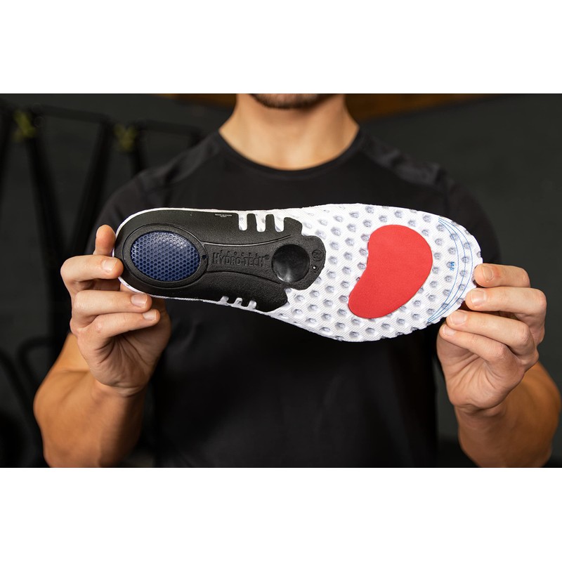 Pro11 Hydro-Tech Sports Orthotic Insoles with Dual layer Impact shell