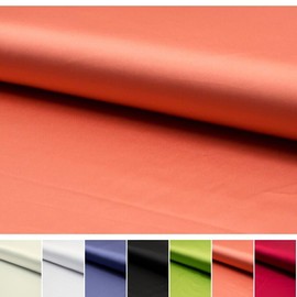 Fabrics Design Peach Orange Silky Stretch Satin Stretch Satin Fabric Satin Ribbon Fabrics, 4443