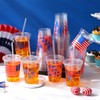 Jingmore 50 Sets 12oz 4th of July Plastic Cups with