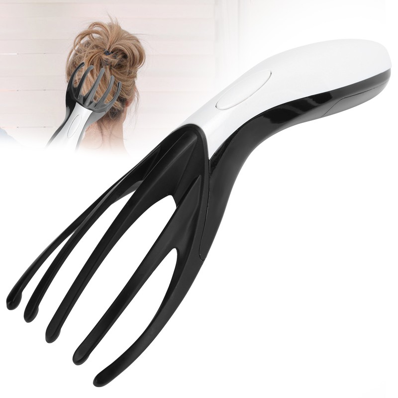 MultiFunctional Electric Head Massager Portable Vibration Scalp Massage Machine Black