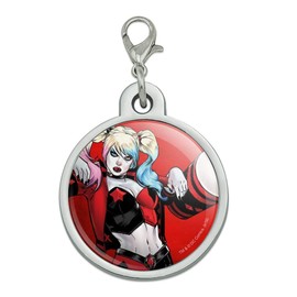 GRAPHICS & MORE Harley Quinn Character Chrome Plated Metal Pet Dog Cat ID Tag