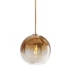 H XD GLOBAL Gradient Color Glass Pendant Light,Modern Glass Hanging