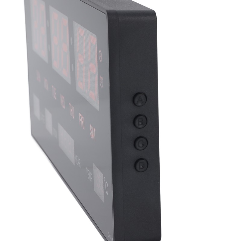 LED Number Clock Large Big Digital Display with Temperature Wall