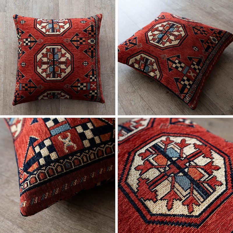 Sayang Sayang Bohala Turkmen Throw Pillow Case Rug Cardo 45x45