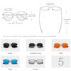 KINGSEVEN Walnut Wood Round Sunglasses Men Women Polarised Mirrored Stylish