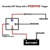 5Pcs Automotive Relay 12V DC 30A 4 Pin 4 Wire