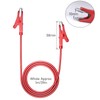 Cleqee 10PCS Alligator Clips Electrical Test Leads Dual Ended Crocodile