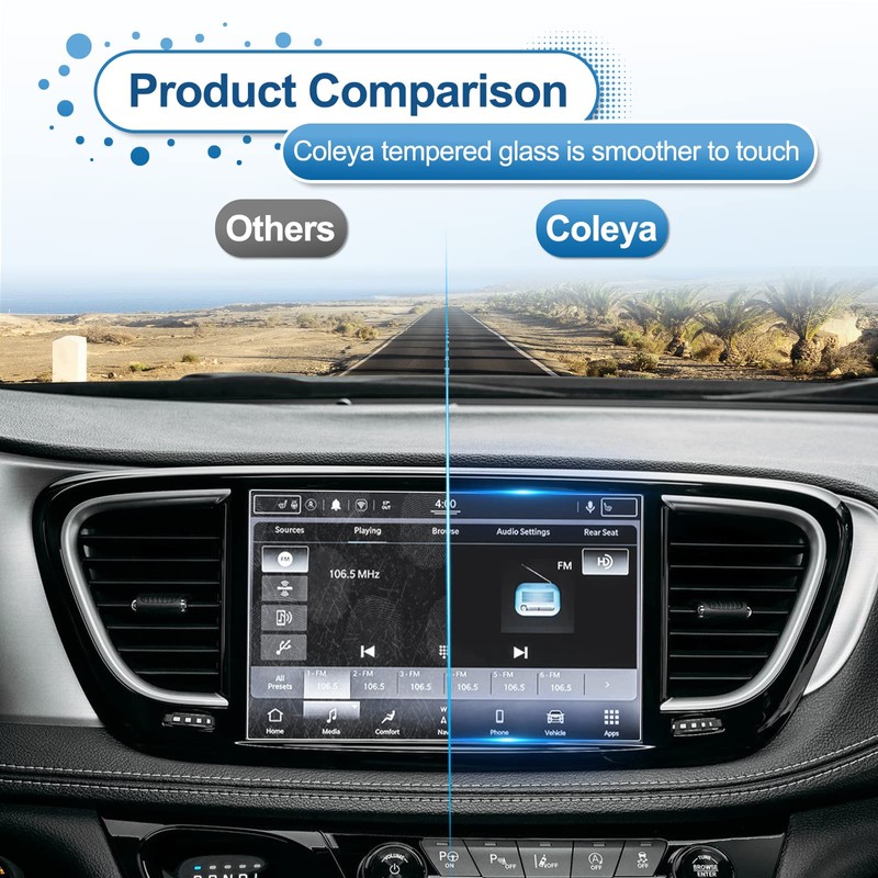 2021-2025 2026 Pacifica Screen Protector for Chrysler Pacifica (Select/Limited/Pinnacle/Touring/Touring L)