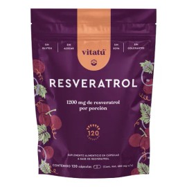 Vitat  Resveratrol, 1200 mg por porcin con 120 cpsulas, 100 Puro, Ingredientes de Origen Natural, con Antioxidantes, Suplemento Alimenticio           