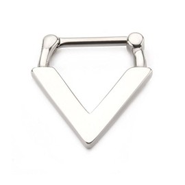 Pierced Owl - Tribal Arrow Point Septum Clicker in 316L Stainless Steel, Metal, no gemstone